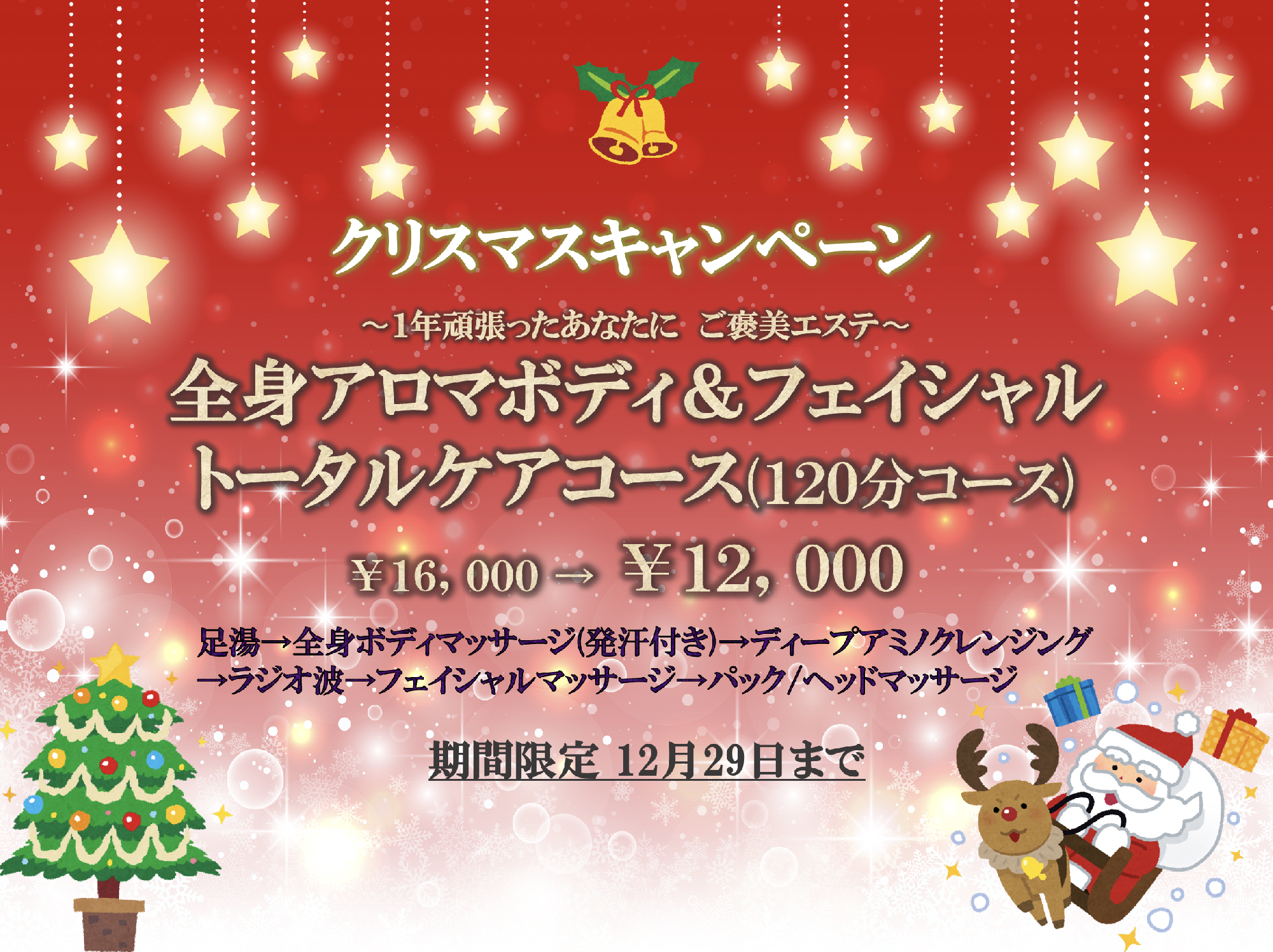 29日までの期間限定メニュー🎄🎅🏼❤️💫
